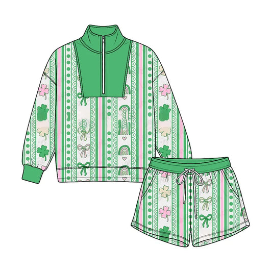 Toddle kids custom Saint Patrick's Day design long sleeve outfit