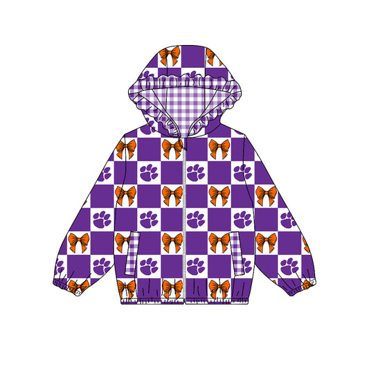 baby girls custom team design long sleeve hoodie top
