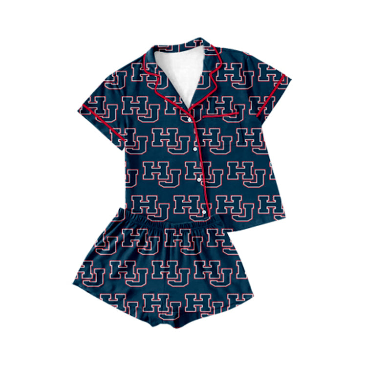 Kids boy HJ custom team style short sleeve pajama set