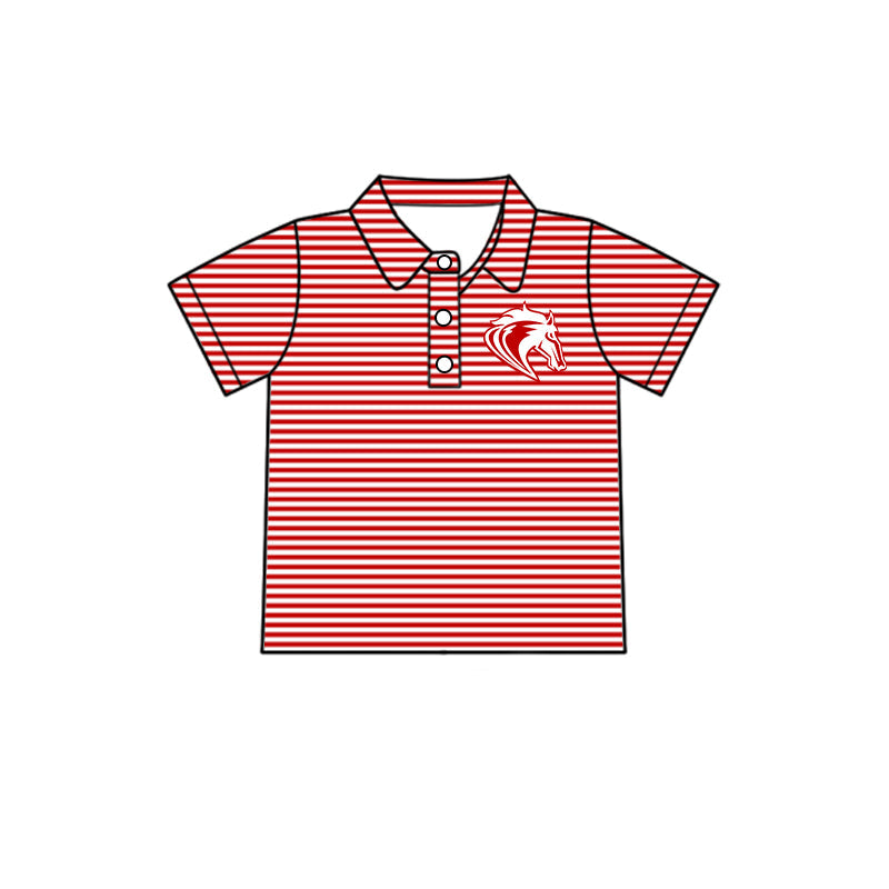 Kids baby short sleeve custom team pullover top
