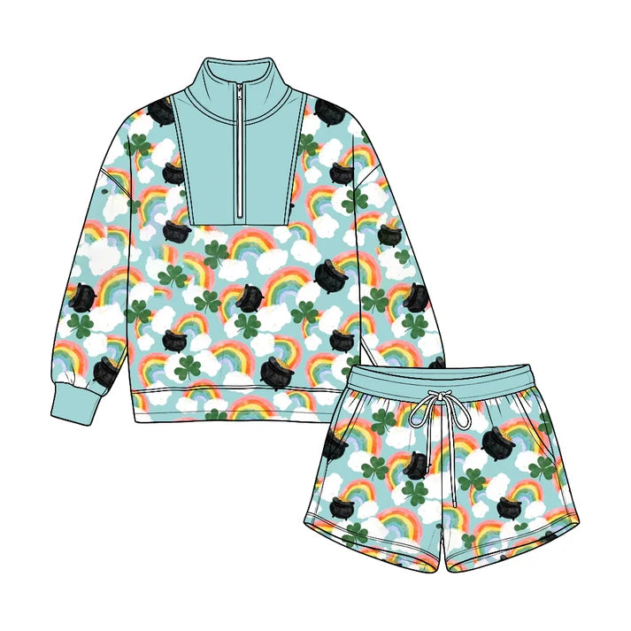 Toddle kids custom Saint Patrick's Day design long sleeve outfit