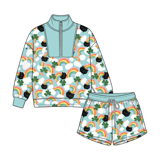 Toddle kids custom Saint Patrick's Day design long sleeve outfit