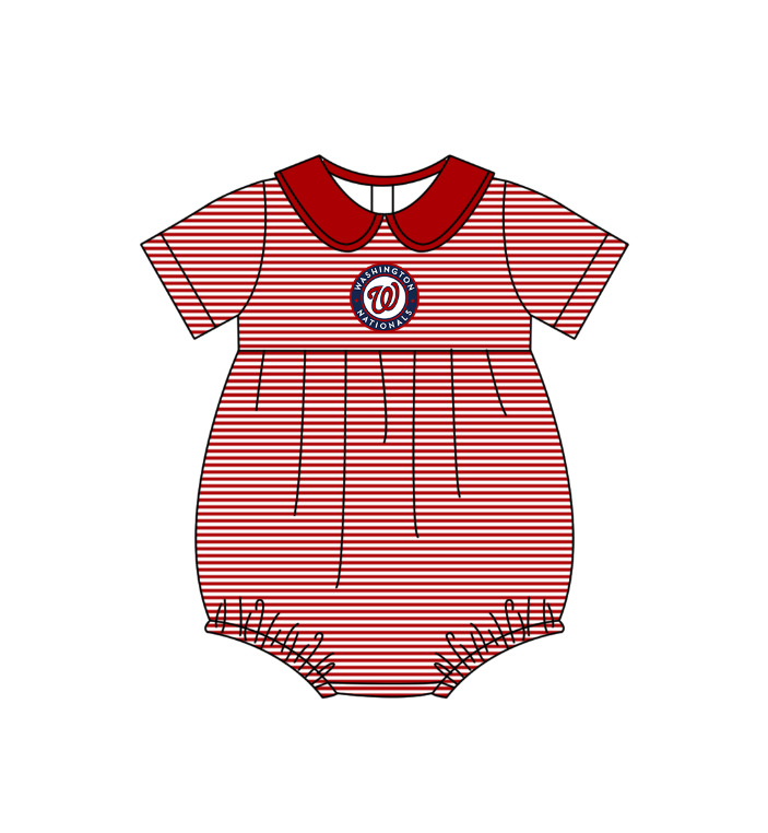 Washington Team design toddle baby boy summer romper
