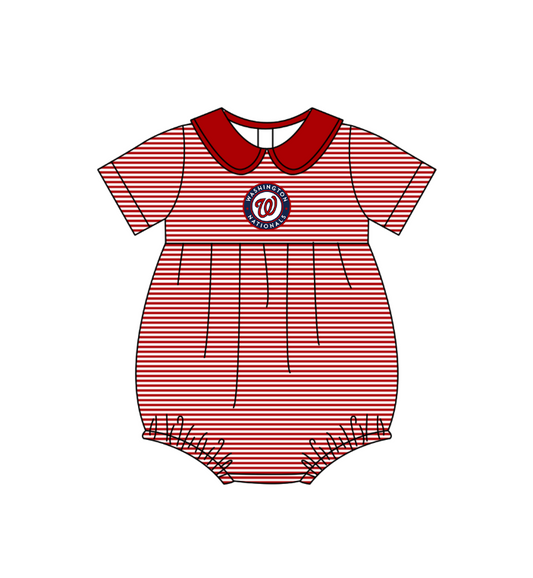 Washington Team design toddle baby boy summer romper