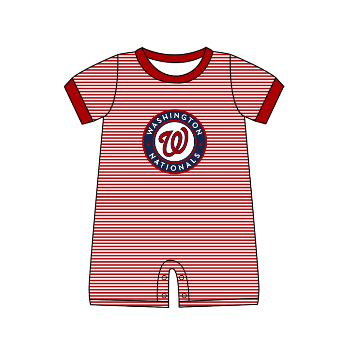 Washington Team design toddle baby boy summer romper