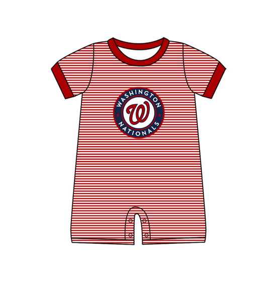 Washington Team design toddle baby boy summer romper