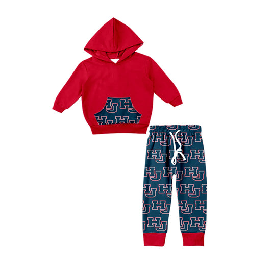 baby boy custom HJ team design hoodie set