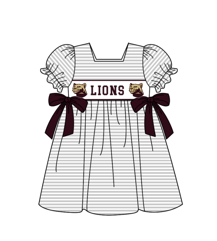 Custom collegiate team girls summer dress