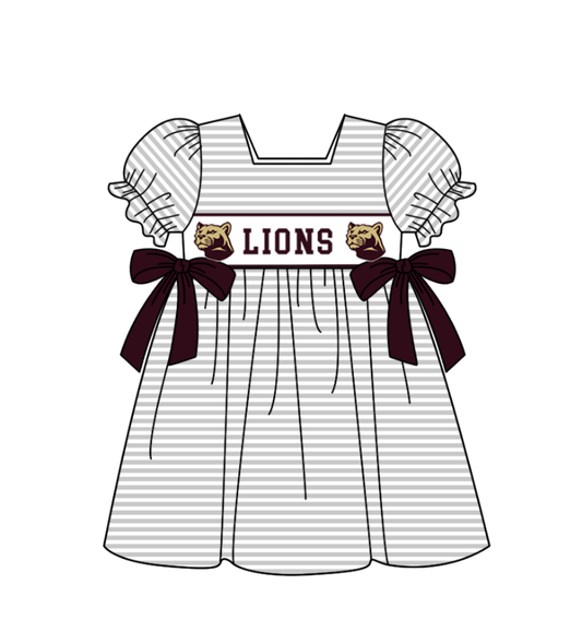 Custom collegiate team girls summer dress