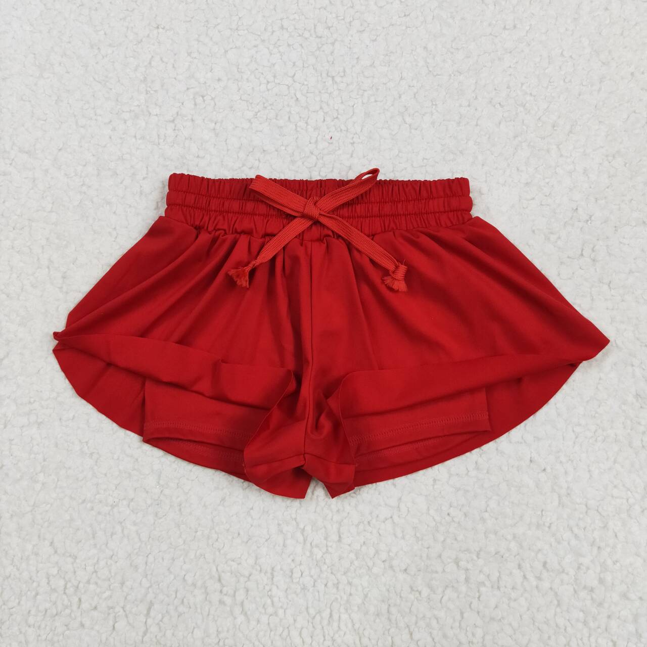 Toddle baby girls red yoga skirt shorts