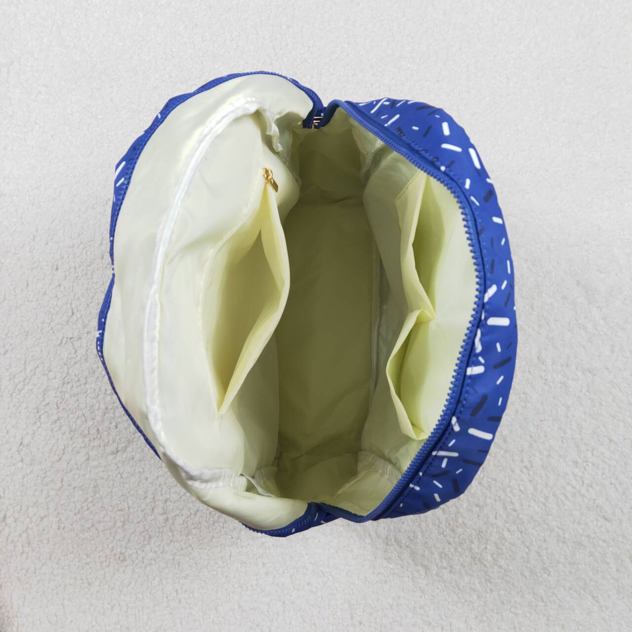 Blue ice cream sprinkle design kids baby backpack