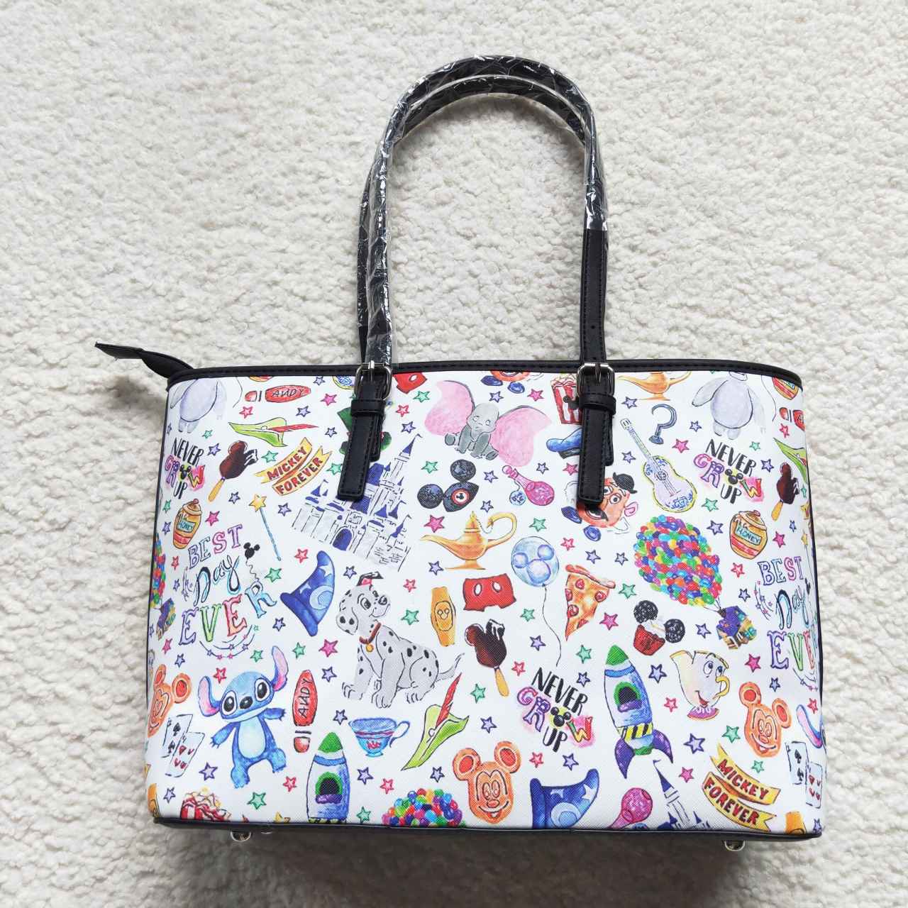 Girls cartoon tote handbag