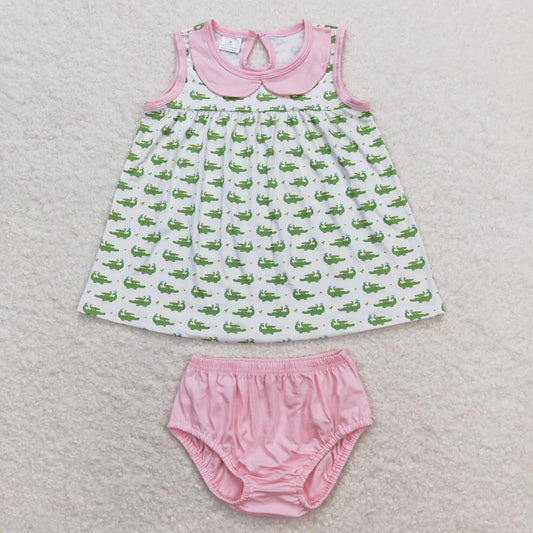 baby girls crocodile summer short set