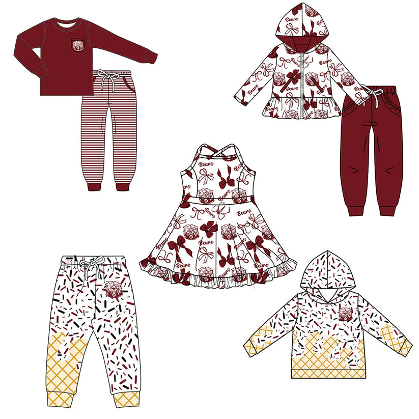 Toddle baby custom team design matching outfit