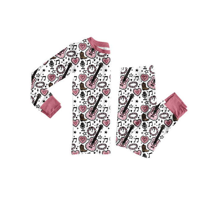 Country music design kids pajama set wholesal factory price