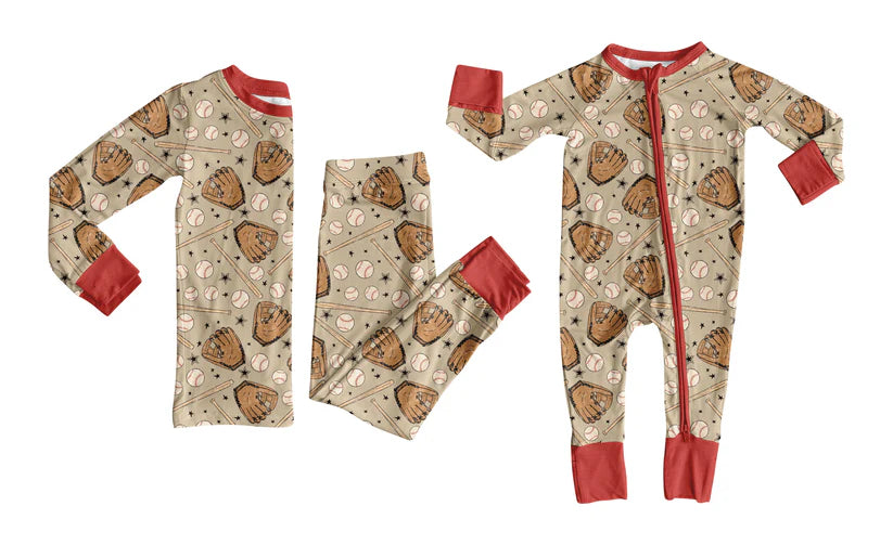 Toddle kids baseball design matching outfit