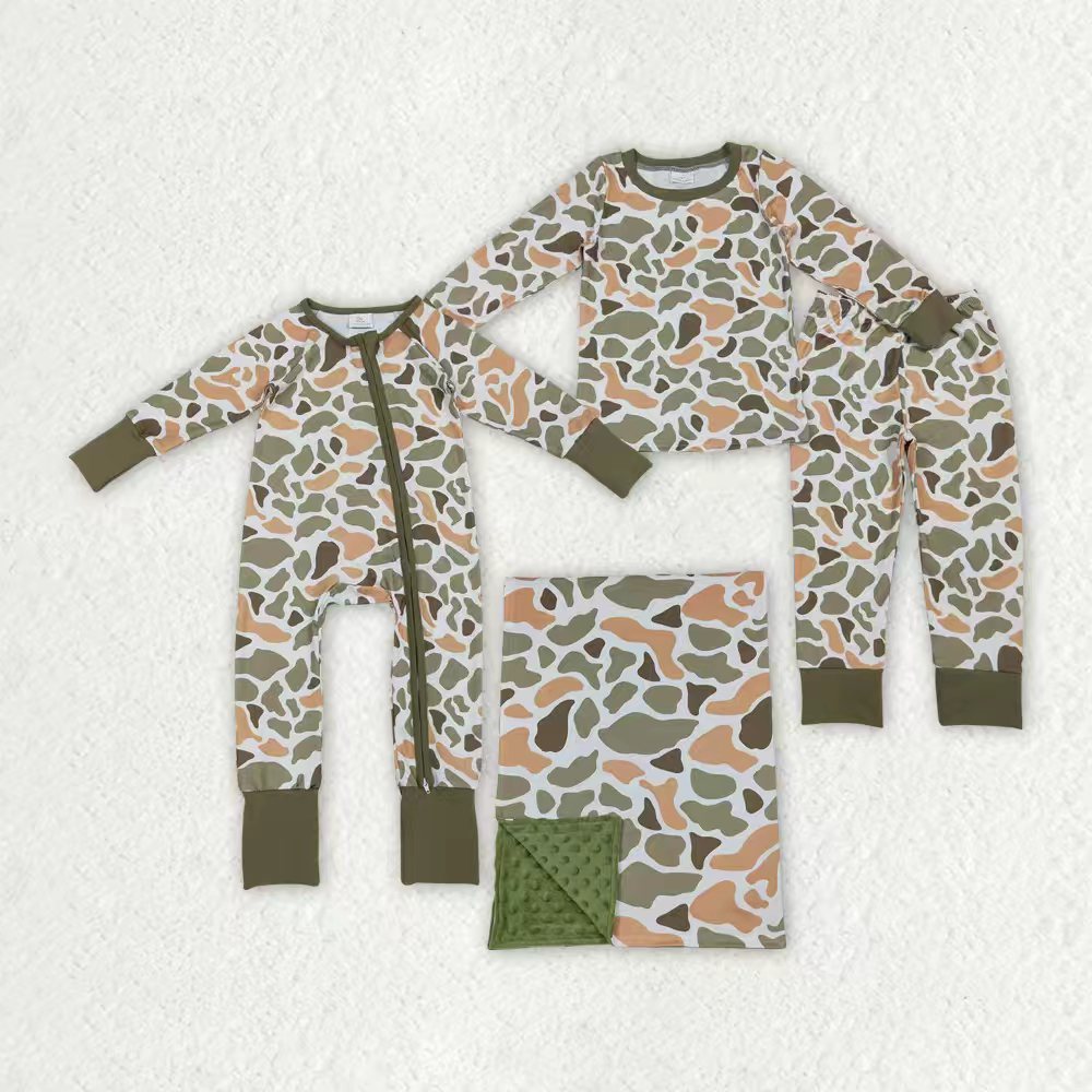 Kids boys camoufalge matching pajama set