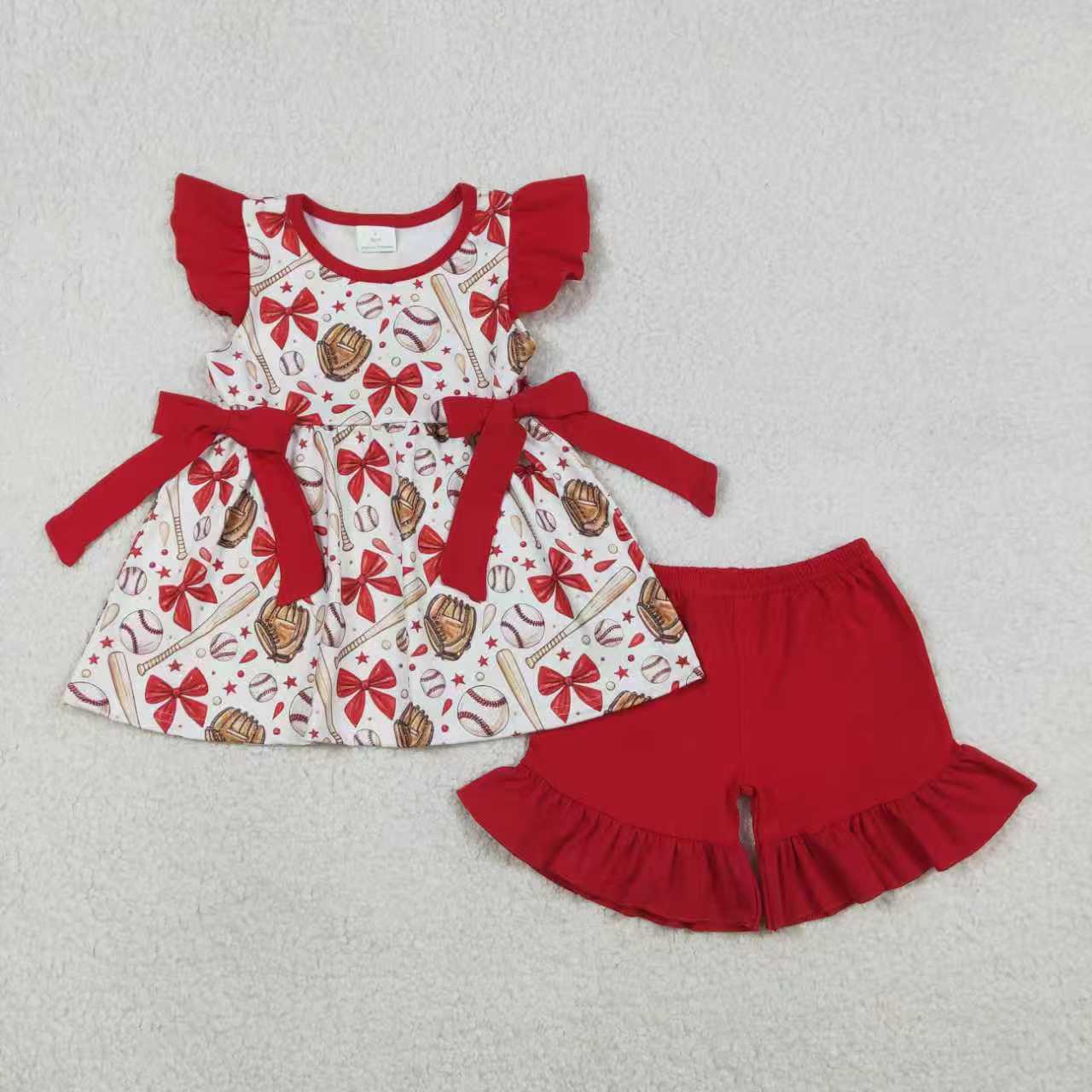 Baseball design girls dress