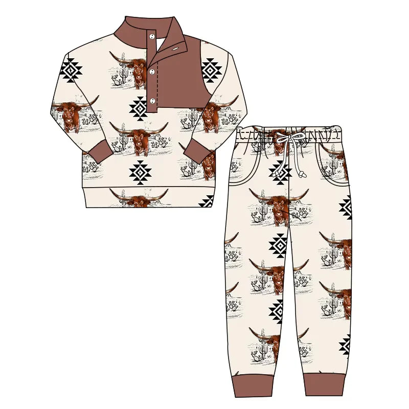 Western cowboy long sleeve outfit wholesal factory price