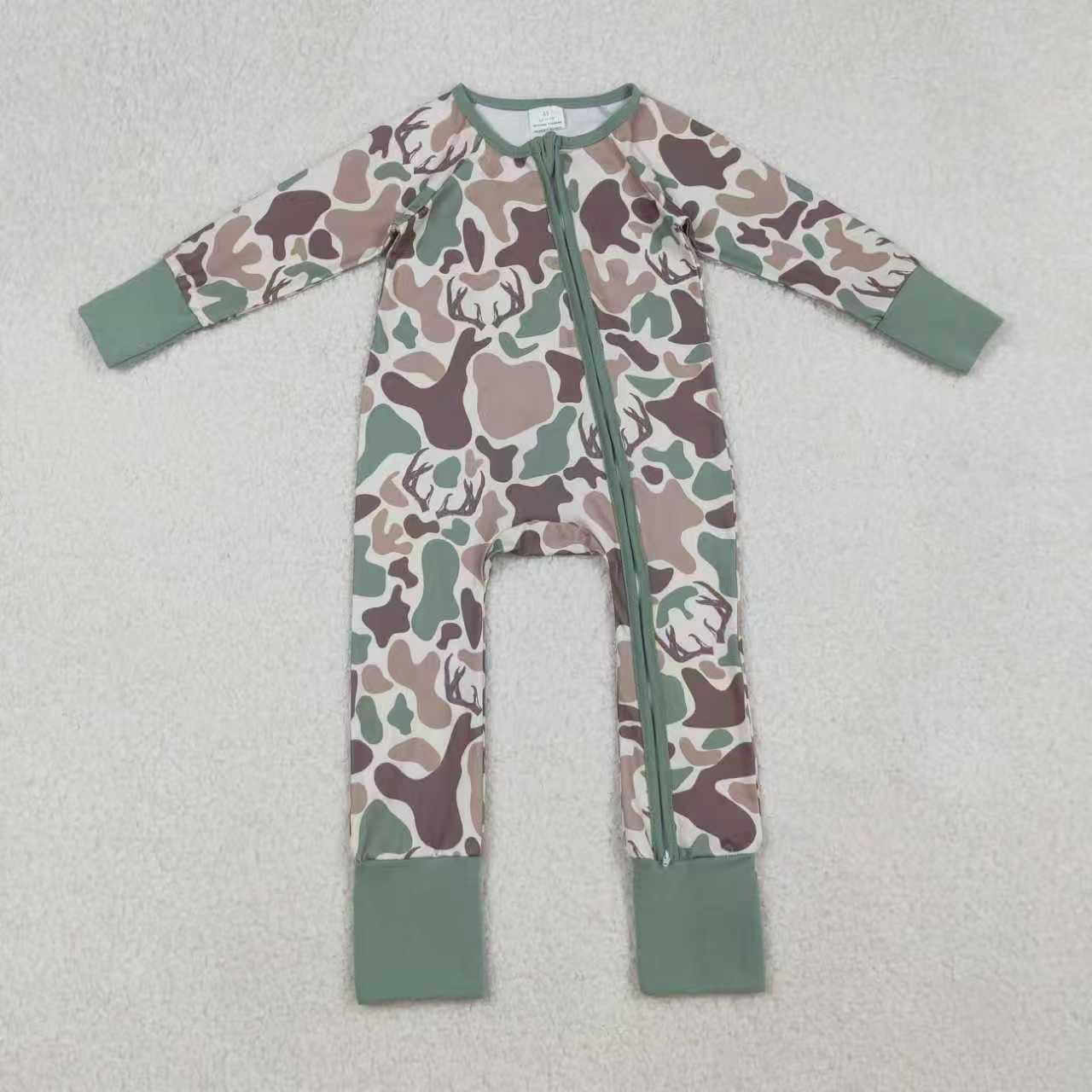 Kids long sleeve deer camo hoodie top