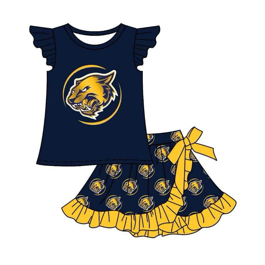 toddle girls cheer team skirt set