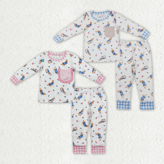 Sister brother Easter bunny long sleeve outfit