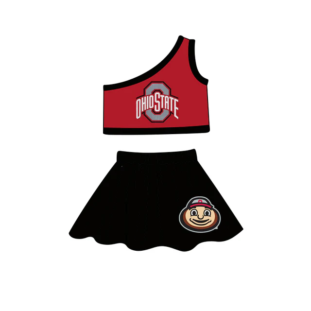 toddle girls cheer team skirt set