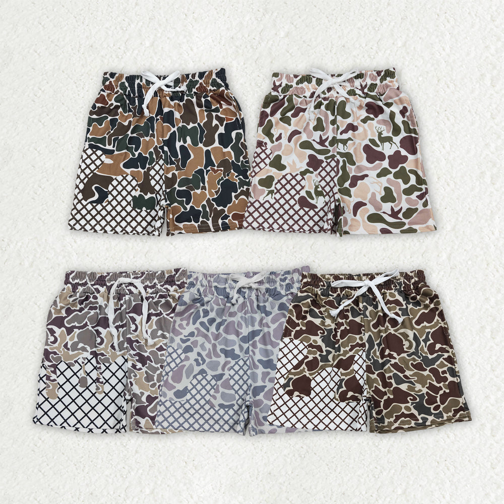 Toddle baby green camo summer shorts