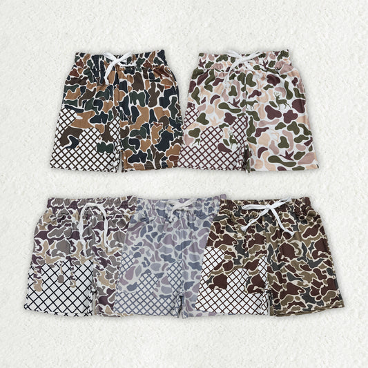 Toddle baby green camo summer shorts