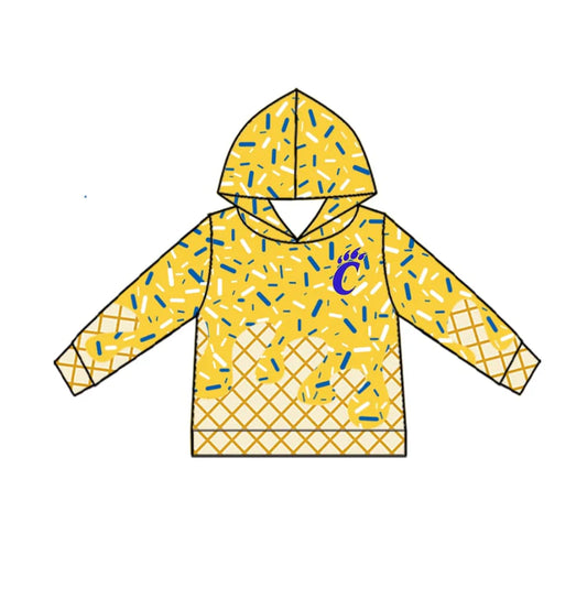 baby boy custom team design hoodie top