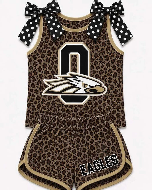 Custom team top matching shorts girl summer outfit wholesale factory price