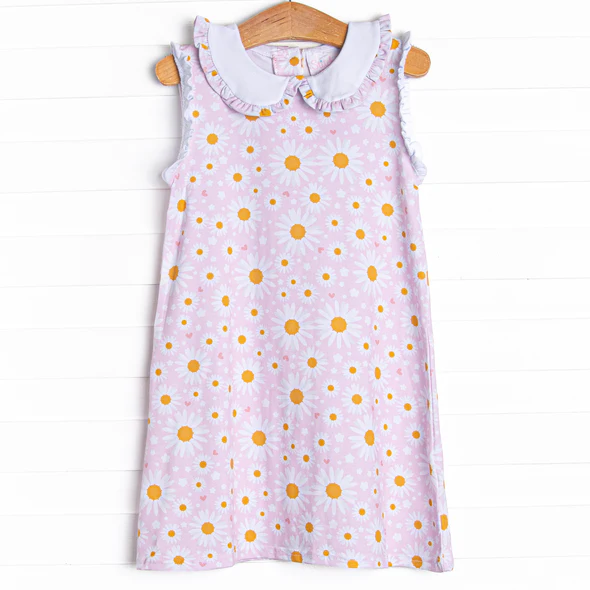 Baby girl daisy flower summer dress