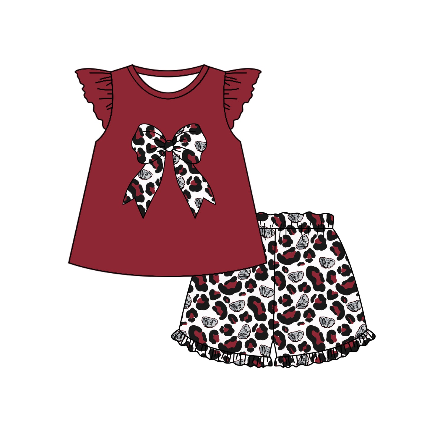 baby girl custom team summer clothes