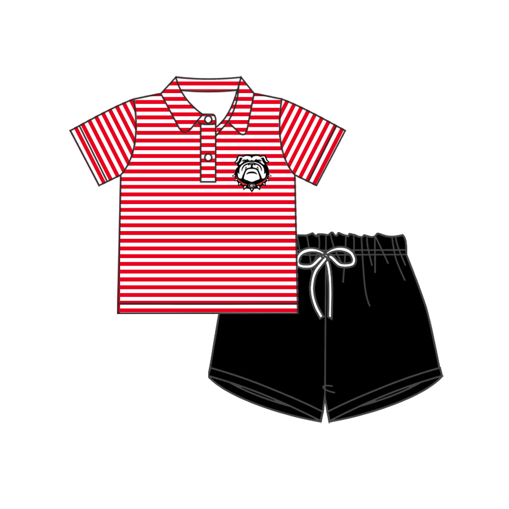 baby boy custom colleague team dog design outfit