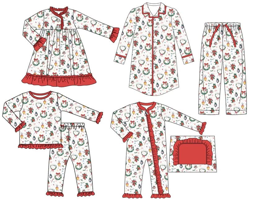 Toddle kids Christmas design matching outfit