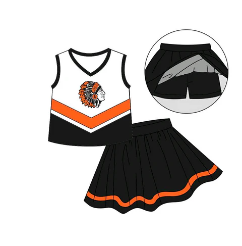 Baby girls custom team cheer outfit add shorts