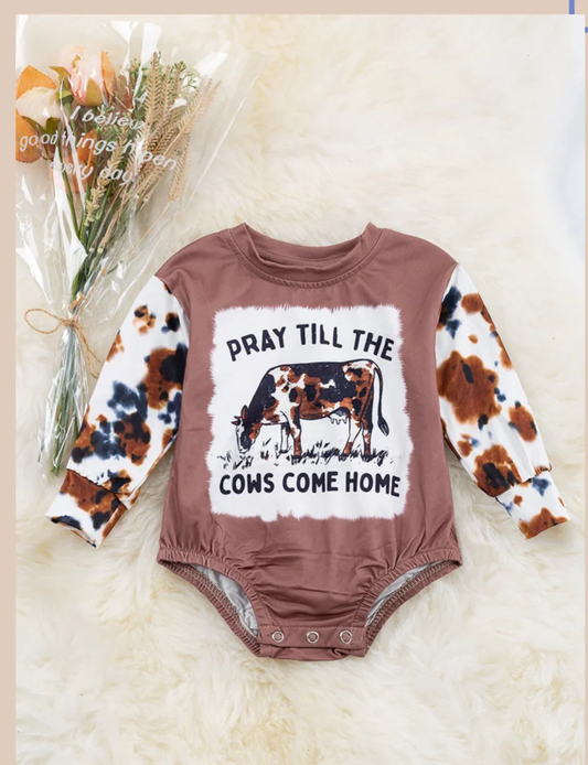 toddle baby long sleeve western romper