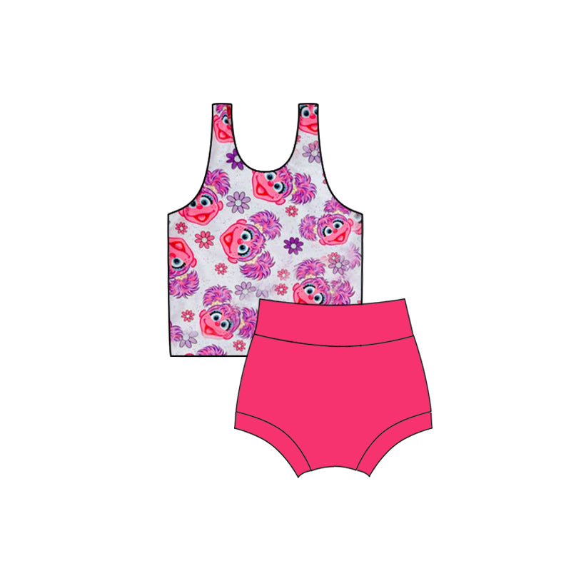 Toddle girls cartoon bummies set