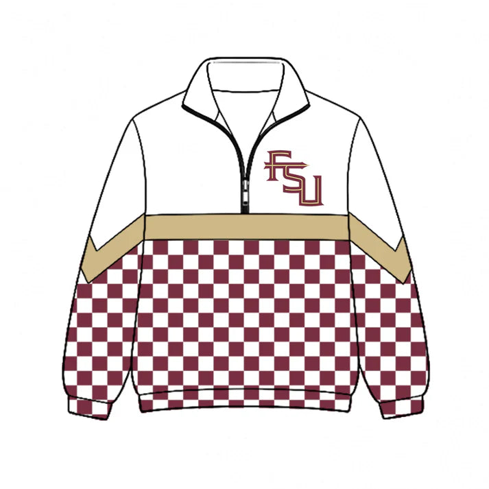 Kids FSU team style long sleeve pullover top