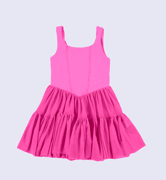 toddle girls hot pink color dress
