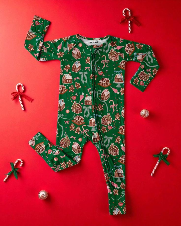 Toddle kids cute Christmas design long sleeve romper