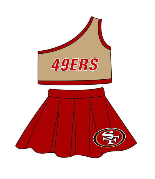 baby girls team cheer skirt outfit add liner shorts