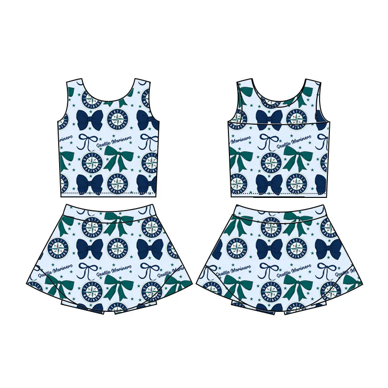 toddle girls custom team skirt dress swim fabrics