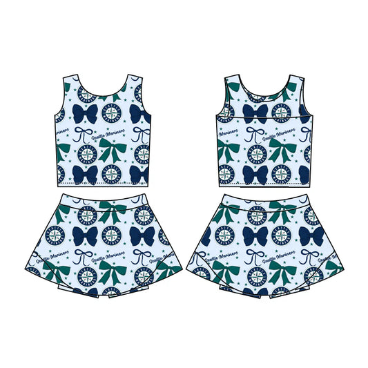 toddle girls custom team skirt dress swim fabrics
