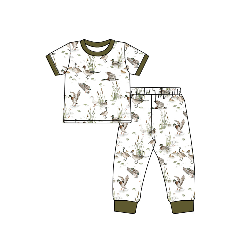 toddle baby boy short sleeve mallard duck clothes