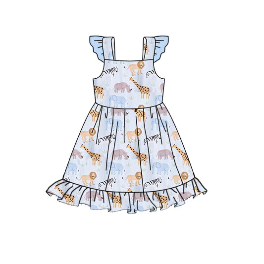 baby girl zoo animal dress