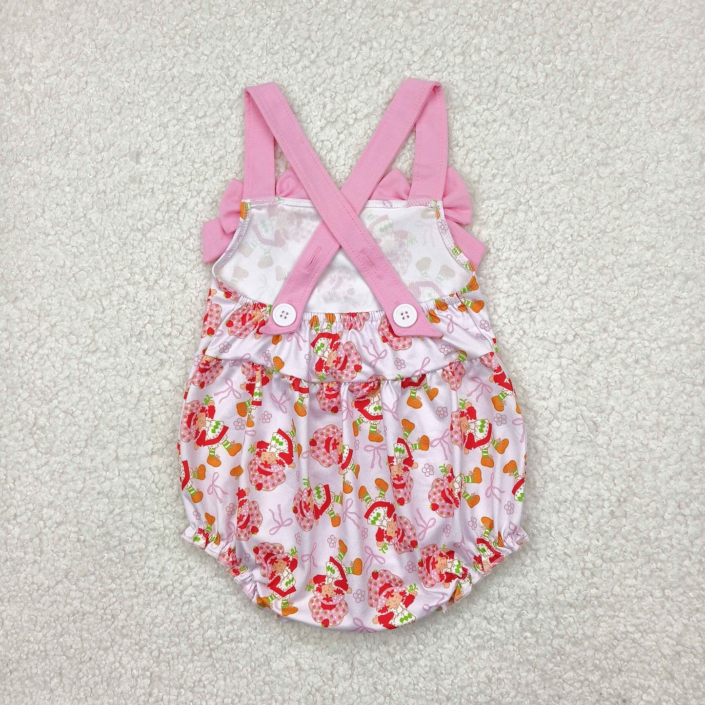 Strawberry design baby girl summer dress