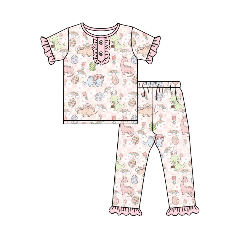 Easter holiday design kids pajama set wholesal factory price