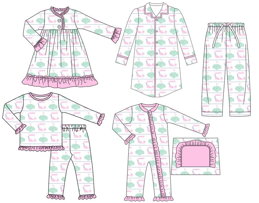 Toddle kids Christmas design matching outfit