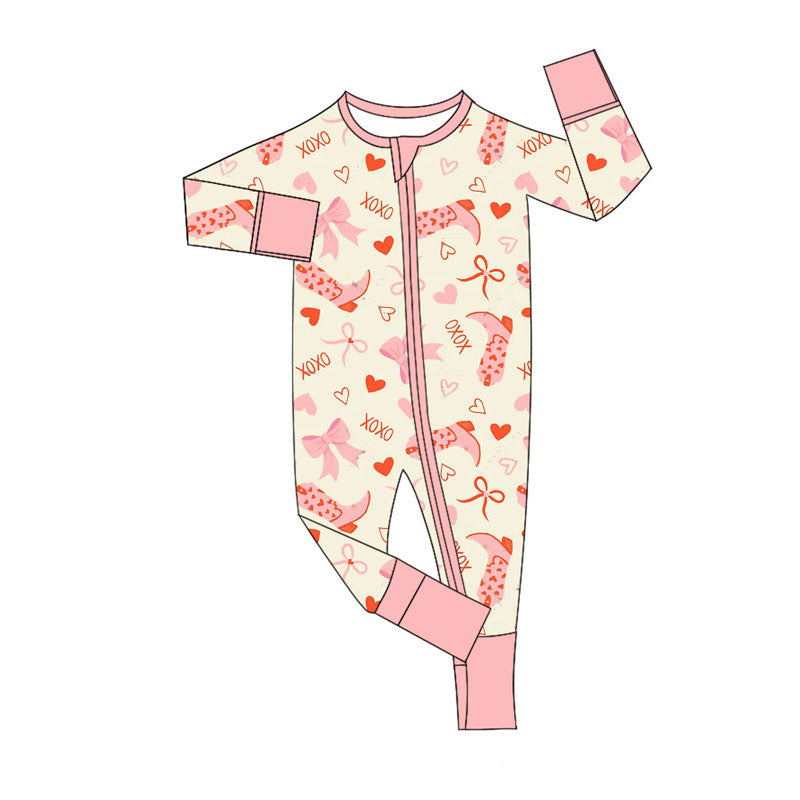 Valentines day toddle baby long sleeve romper